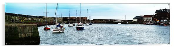 Dunbar Harbour Acrylic by Christine Jeffrey