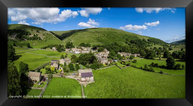 The village of Buckden in the Yorkshire Dales. Framed Print by Chris North