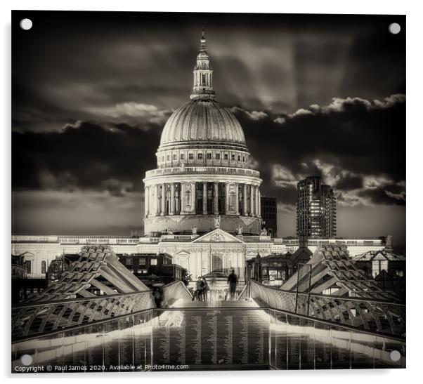 St Paul's Cathedral, London Acrylic by Paul James