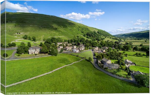 The village of Buckden in the Yorkshire Dales. Canvas Print by Chris North