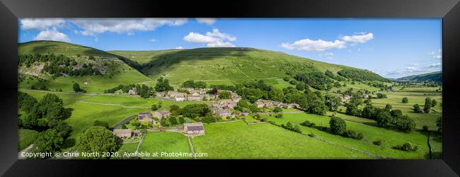 The village of Buckden in the Yorkshire Dales. Framed Print by Chris North