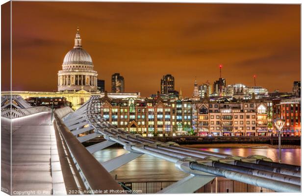 The path to St Paul's Cathedral Canvas Print by Paul James