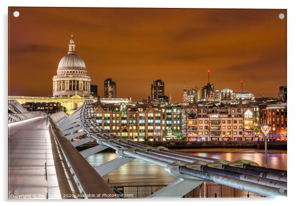 The path to St Paul's Cathedral Acrylic by Paul James