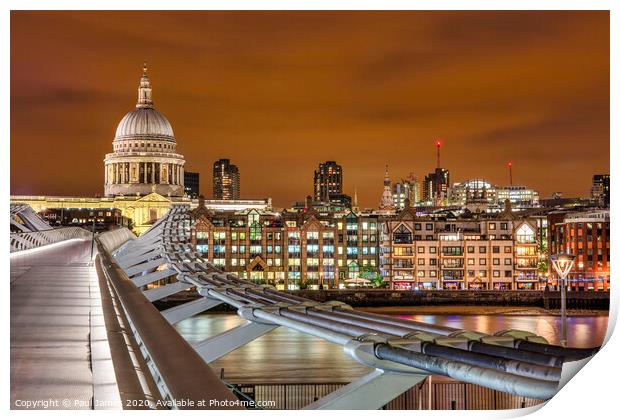 The path to St Paul's Cathedral Print by Paul James
