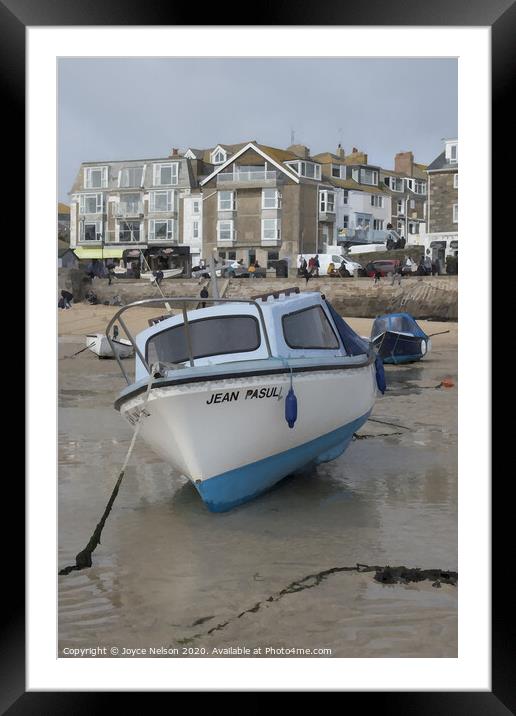 St Ives in Cornwall  Framed Mounted Print by Joyce Nelson