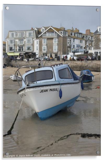 St Ives in Cornwall  Acrylic by Joyce Nelson