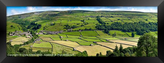 Gunnerside in the Yorkshire Dales Framed Print by Chris North