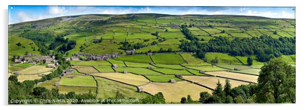 Gunnerside in the Yorkshire Dales Acrylic by Chris North