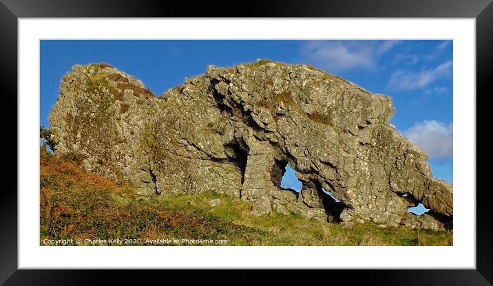 The Famous 'Lion Rock', Millport Framed Mounted Print by Charles Kelly