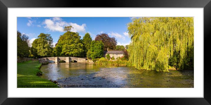 Ashford in the water, Derbyshire Framed Mounted Print by Andrew Kearton