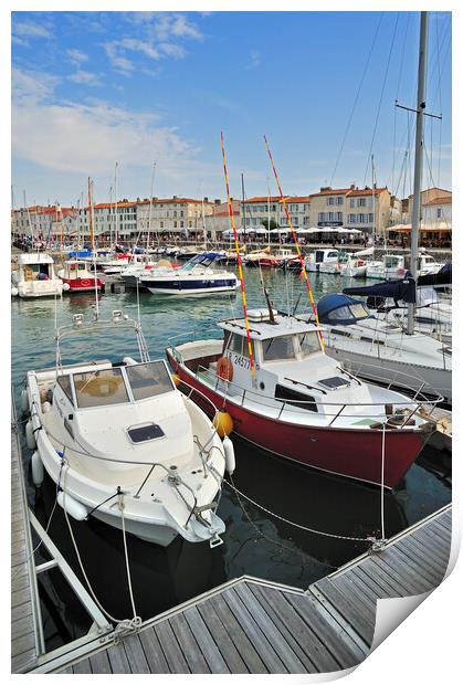 Port of Saint-Martin-de-Ré, France Print by Arterra 