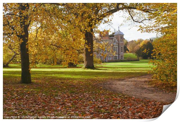 Autumn at Blickling Print by Christopher Keeley