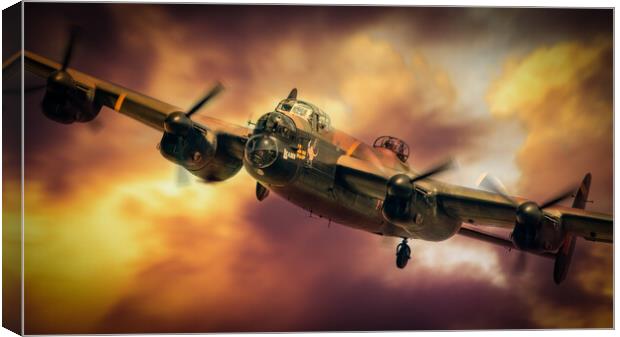 The Avro Lancaster Canvas Print by J Biggadike