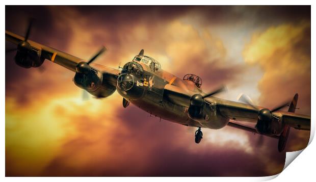The Avro Lancaster Print by J Biggadike