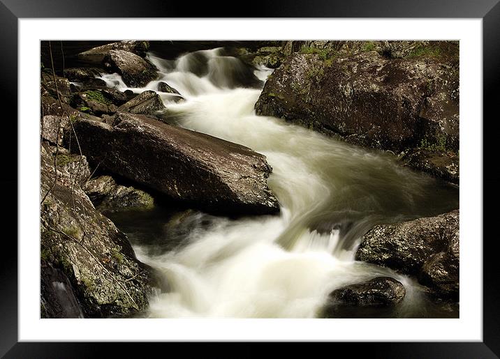 Softly Flowing Framed Mounted Print by David McLean