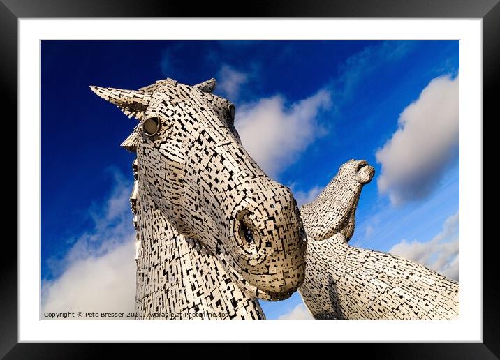 Kelpies Framed Mounted Print by Pete Bresser