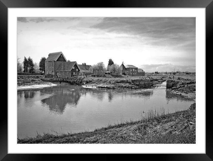  The Old Mill, Battlesbridge, Essex UK. Framed Mounted Print by Peter Bolton