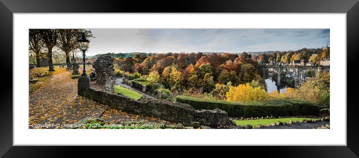 View from Knaresborough Castle Framed Mounted Print by Chris North