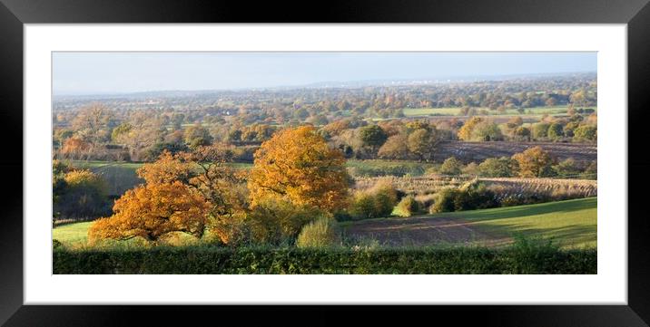 A view in Burwardsley Cheshire Framed Mounted Print by sue davies
