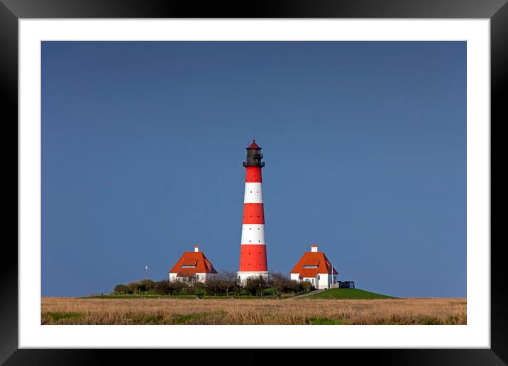 Lighthouse Westerheversand Framed Mounted Print by Arterra 