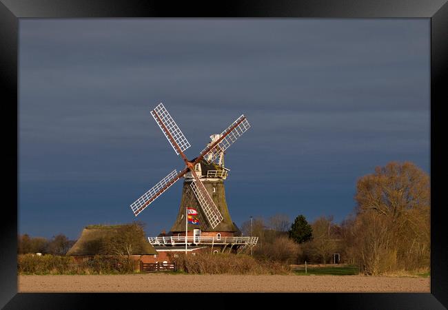 Oldsum Windmill Framed Print by Arterra 
