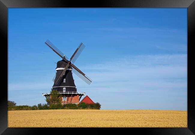 Krageholm Windmill Framed Print by Arterra 