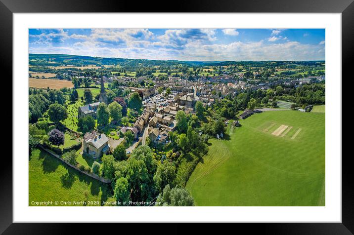 Masham in the Yorkshire Dales. Framed Mounted Print by Chris North