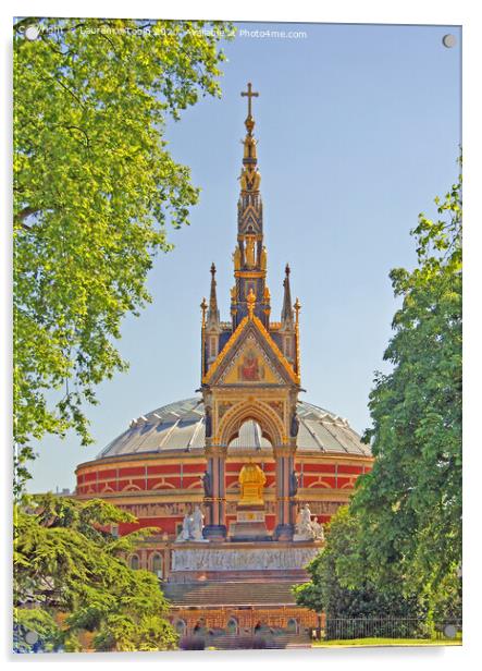 Albert Memorial and Hall, London Acrylic by Laurence Tobin