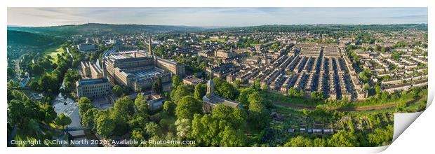 Saltaire, an Aeroview. Print by Chris North