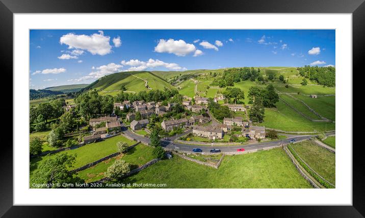 Starbotton in the Yorkshire Dales. Framed Mounted Print by Chris North