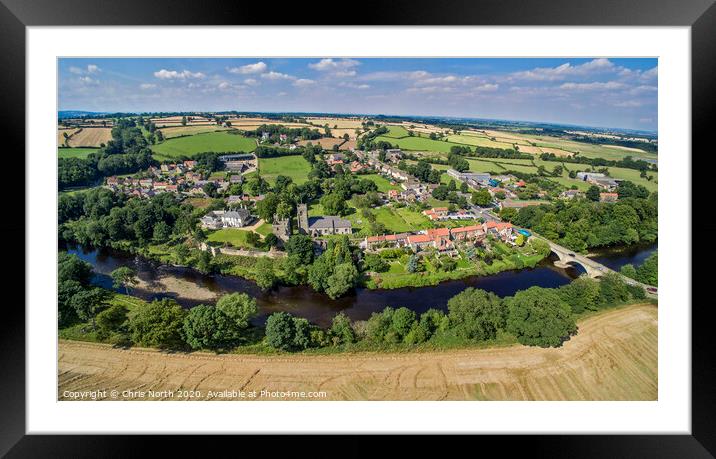 West Tanfield  Framed Mounted Print by Chris North