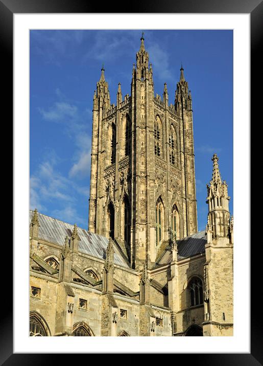 Bell Harry Tower of Canterbury Cathedral, Kent Framed Mounted Print by Arterra 