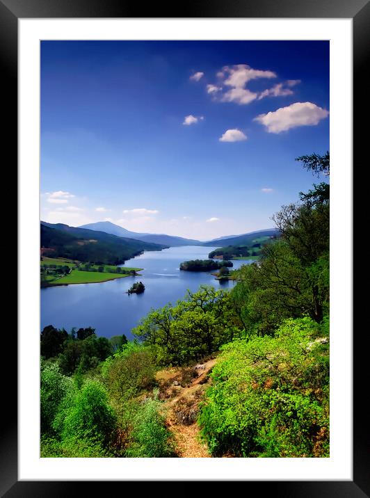 Loch Tummel from Queens View Framed Mounted Print by Philip Hawkins
