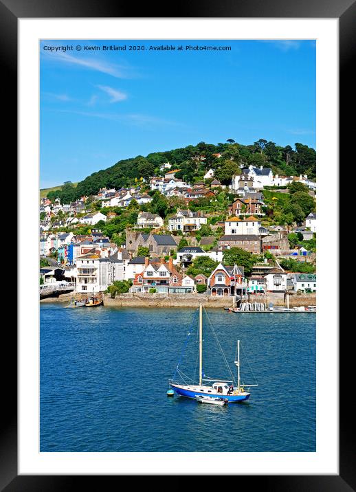The river dart kingswear Framed Mounted Print by Kevin Britland