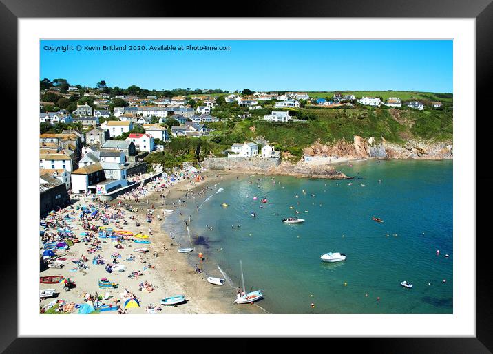 Gorran haven cornwall Framed Mounted Print by Kevin Britland
