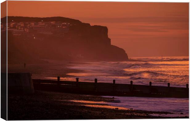 Cromer sunset Canvas Print by Andrew Sharpe