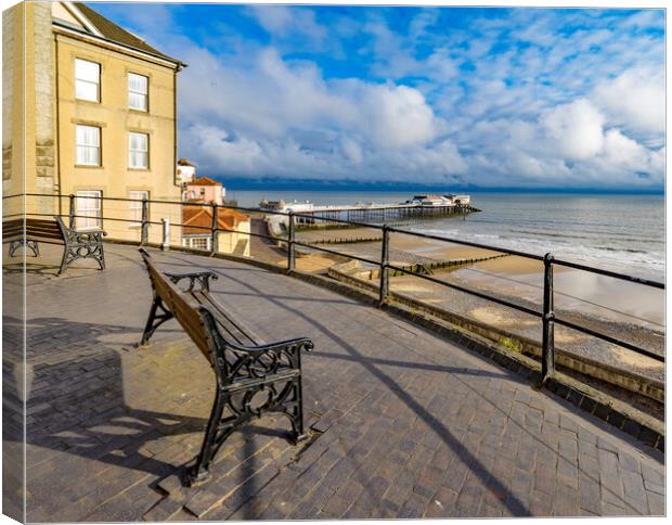East Cliff, Cromer, Norfolk Canvas Print by Andrew Sharpe