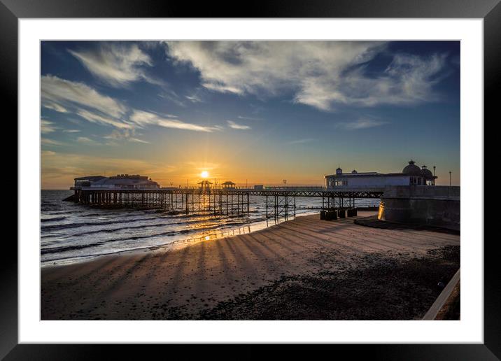 Dawn over Cromer Pier, Norfolk Framed Mounted Print by Andrew Sharpe
