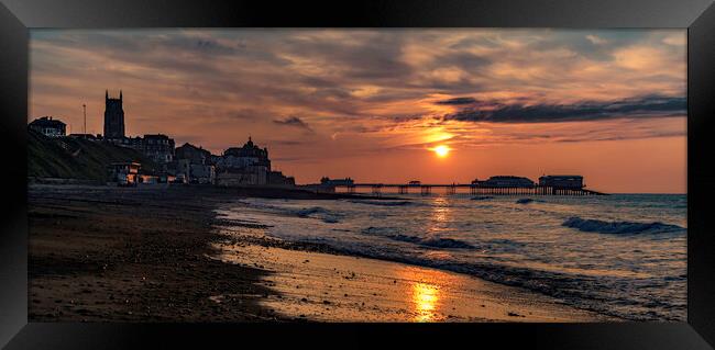 Sunset, Cromer, 26th May 2016 Framed Print by Andrew Sharpe