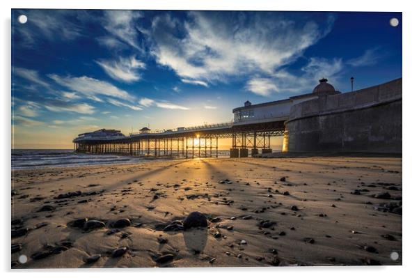Dawn over Cromer Pier, Norfolk Acrylic by Andrew Sharpe