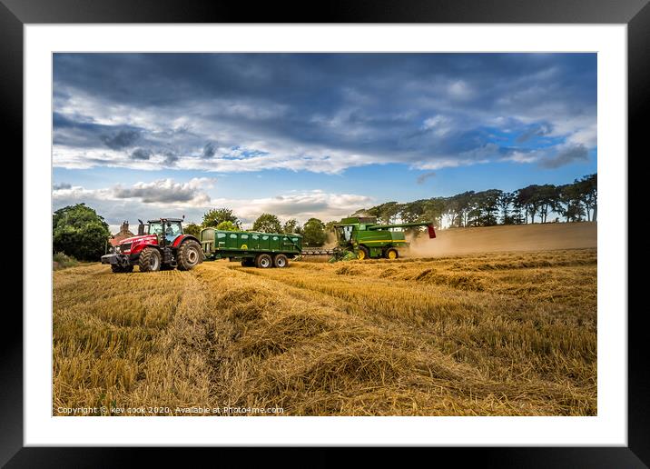Hay Time Framed Mounted Print by kevin cook