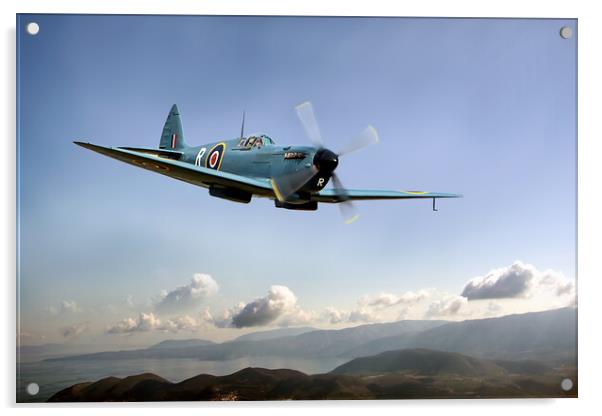 Reconnaissance Spitfire Acrylic by David Stanforth