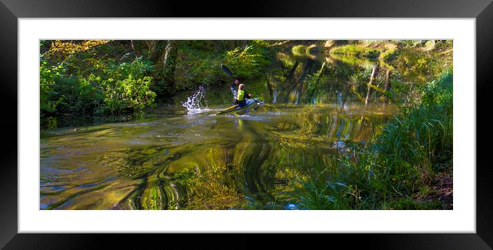Lone Kayaker  Framed Mounted Print by Philip Enticknap