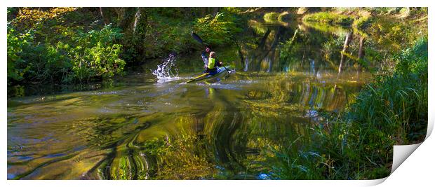 Lone Kayaker  Print by Philip Enticknap