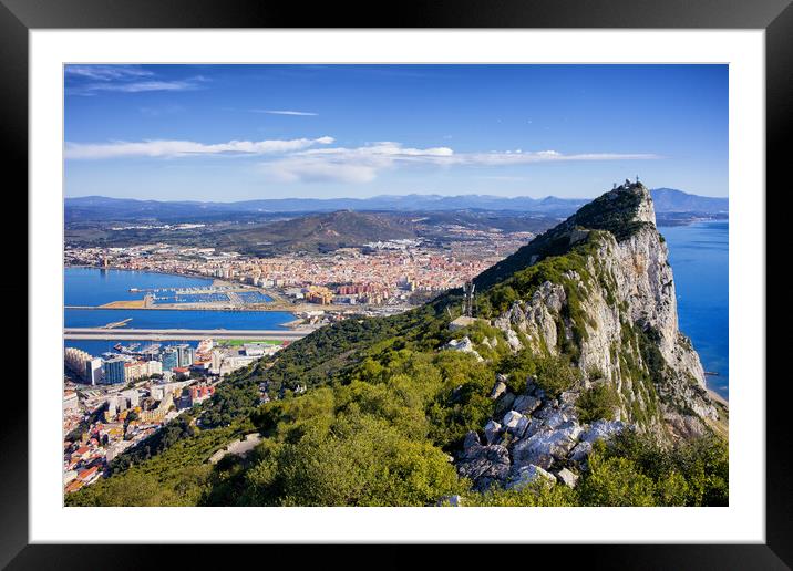 Rock of Gibraltar Framed Mounted Print by Artur Bogacki