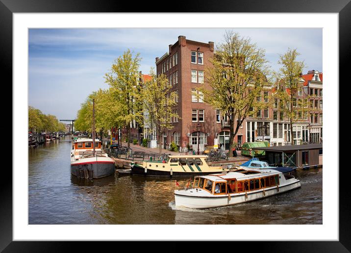 City of Amsterdam Framed Mounted Print by Artur Bogacki