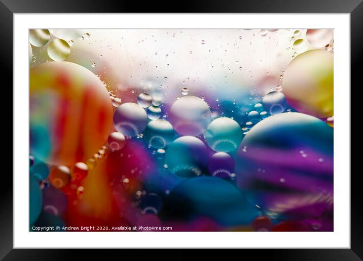 Bubble Up Framed Mounted Print by Andrew Bright