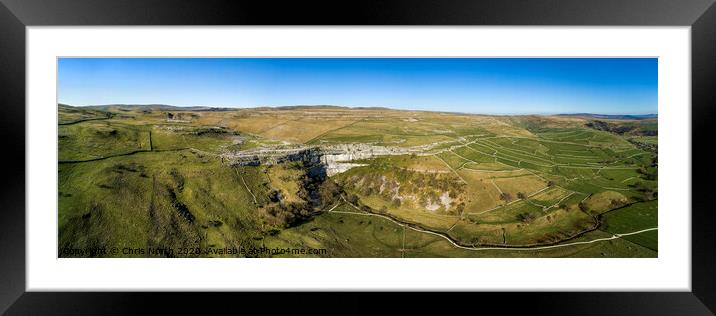 Malham Cove, Yorkshire. Framed Mounted Print by Chris North