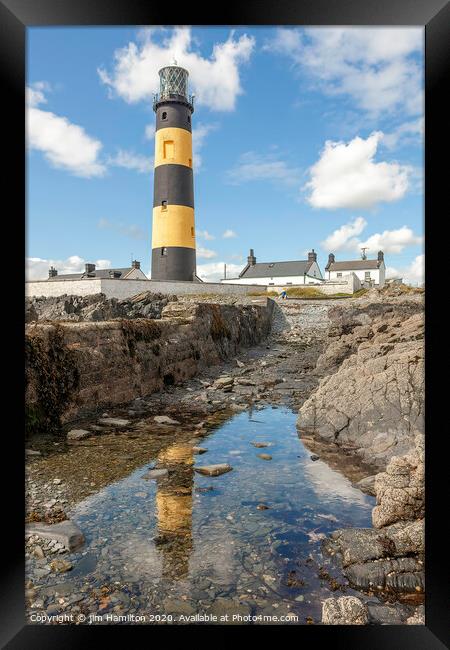St.John's Lighthouse Co.Down, Northern Ireland Framed Print by jim Hamilton