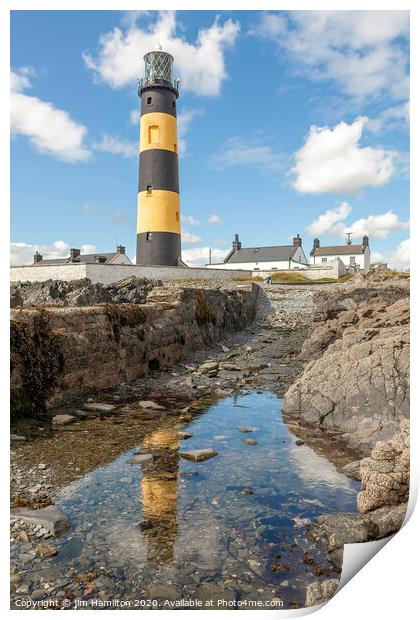 St.John's Lighthouse Co.Down, Northern Ireland Print by jim Hamilton